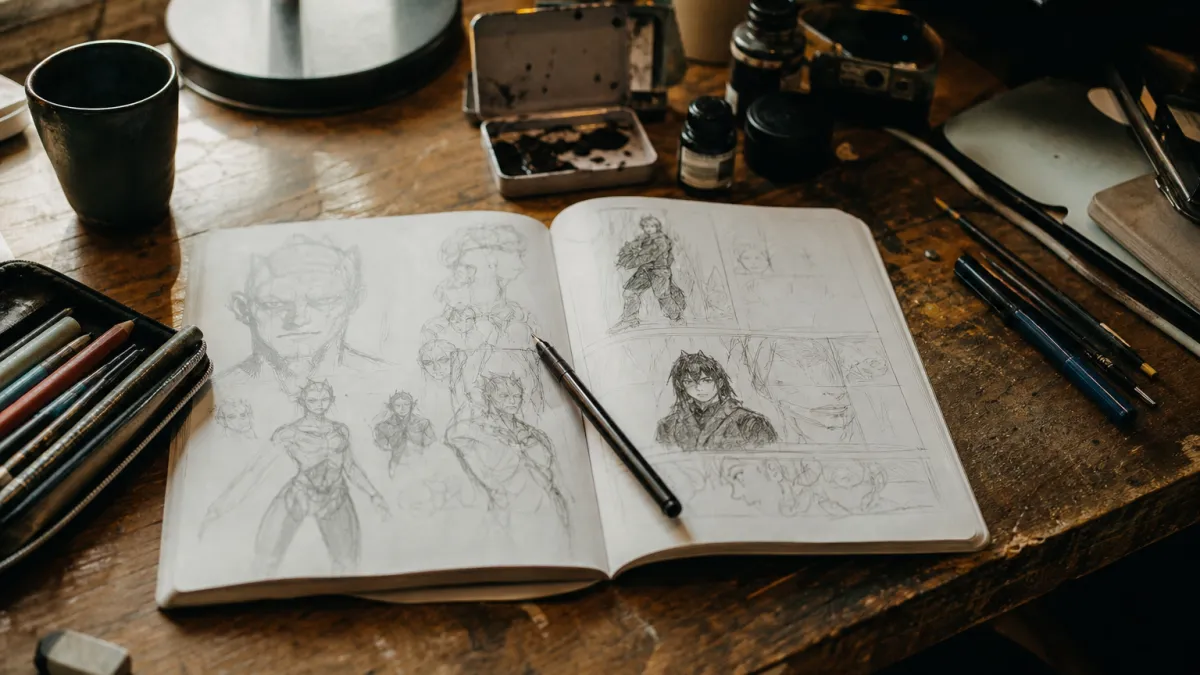Comment fait-on une bd : de l'idée au dessin final